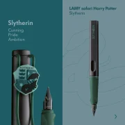 pluma estilográfica lamy safari harry potter – slytherin art. nr. 1240403