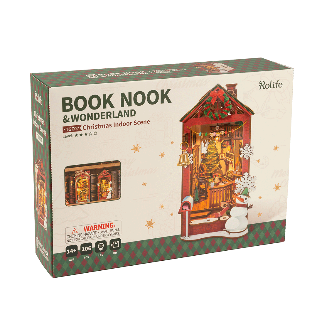 book nook – christmas indoor scene art. nr. tgc07