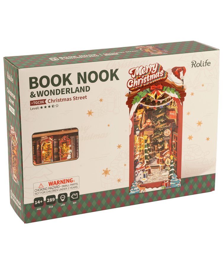 Book Nook – Christmas Street Art.-Nr. TGC06