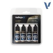 set true metallic metal vallejo metal envejecido art. nr. 77.258