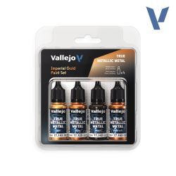 set true metallic metal vallejo oro imperial art. nr. 77.252