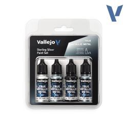 set true metallic metal vallejo plata de ley art. nr. 77.251