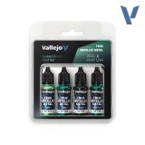 set true metallic metal vallejo verde sombrío art. nr. 77.257