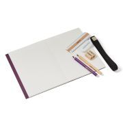set cuaderno banda elástica multifuncional vino art. nr. 07700305