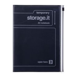 cuaderno a5 storage.it negro art. nr. sti nb62 bk