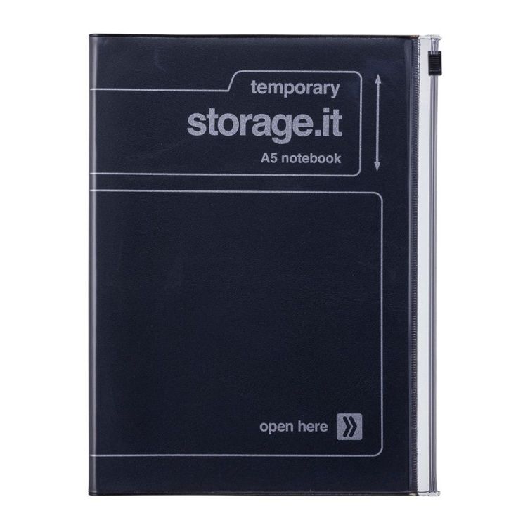 Cuaderno A5 Storage.it Negro Art.-Nr. STI-NB62-BK