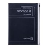 cuaderno a5 storage.it negro art. nr. sti nb62 bk