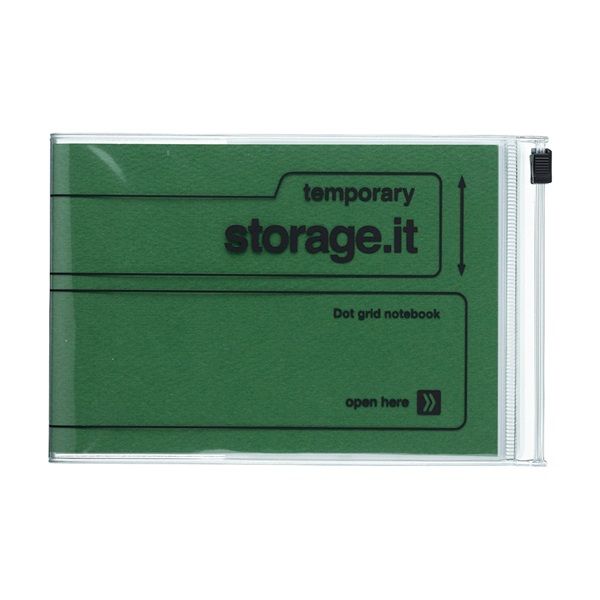 cuaderno horizontal a6 storage.it verde art. nr. sti nb61 gn
