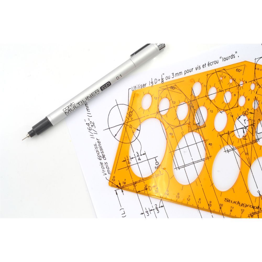 regla elipses isométricas de 35° graph'it studygraph art. nr. gi43266