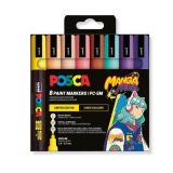 estuche posca 8 colores manga hero art. nr. pc 5m 8p manga hero