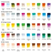 set 50 lápices acuarelables studio collection de winsor & newton art. nr. 2090009
