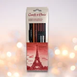 set de estudio y dibujo conté à paris: 12 cuadrados + 3 lápices + accesorios art. nr. b015897