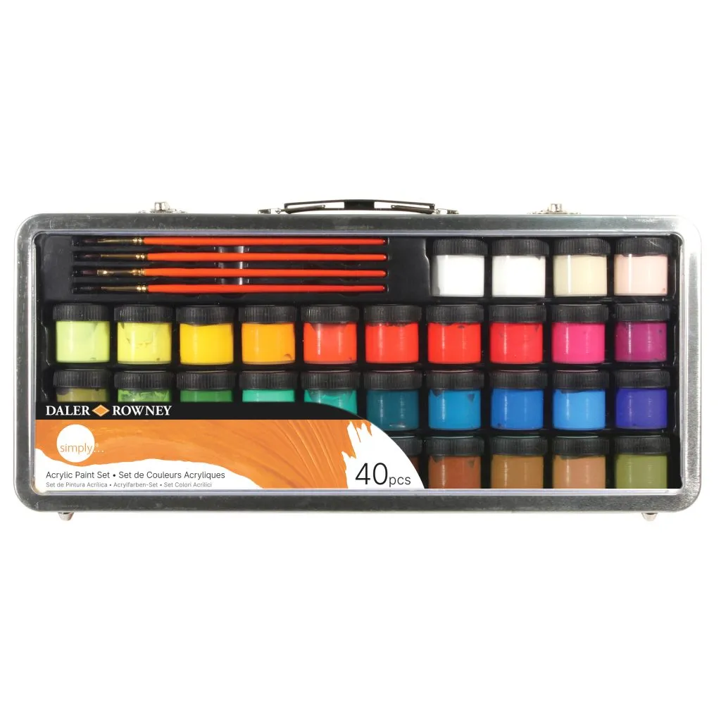 maletín pinturas acrílicas simply daler rowney art. nr. d126500910