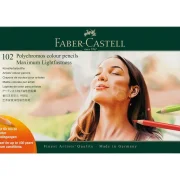 estuche de metal polychromos 102 colores faber castell art. nr. 210061