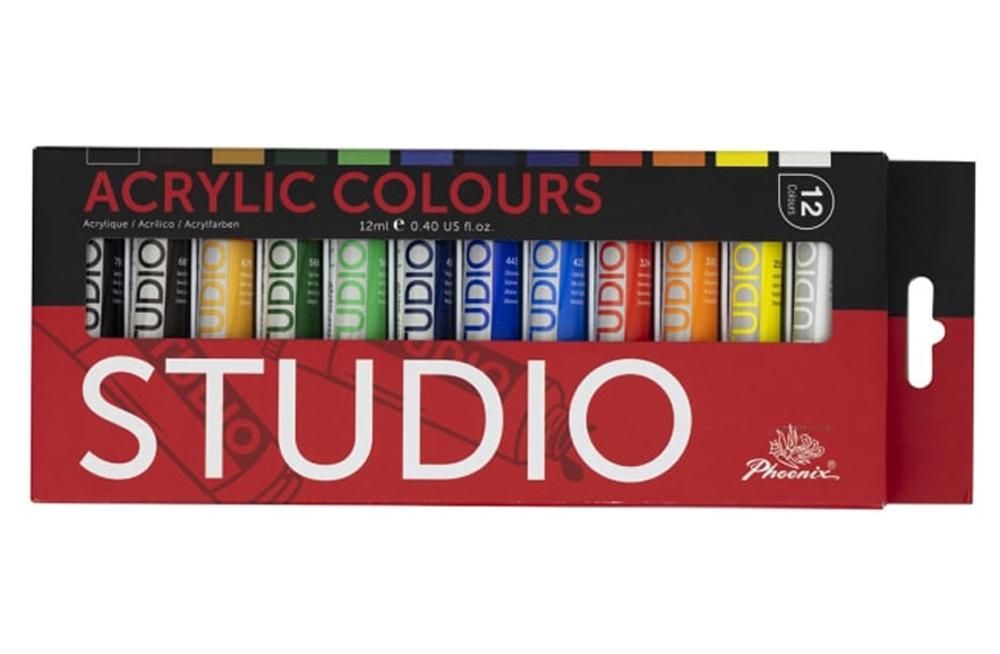set acrílico 12 colores art. nr. pa12125