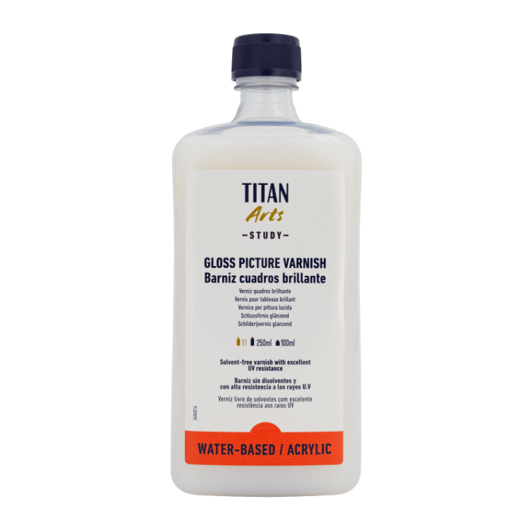 Barniz Cuadros Brillante al agua Study Titan 1 litro Art.-Nr. 191001601