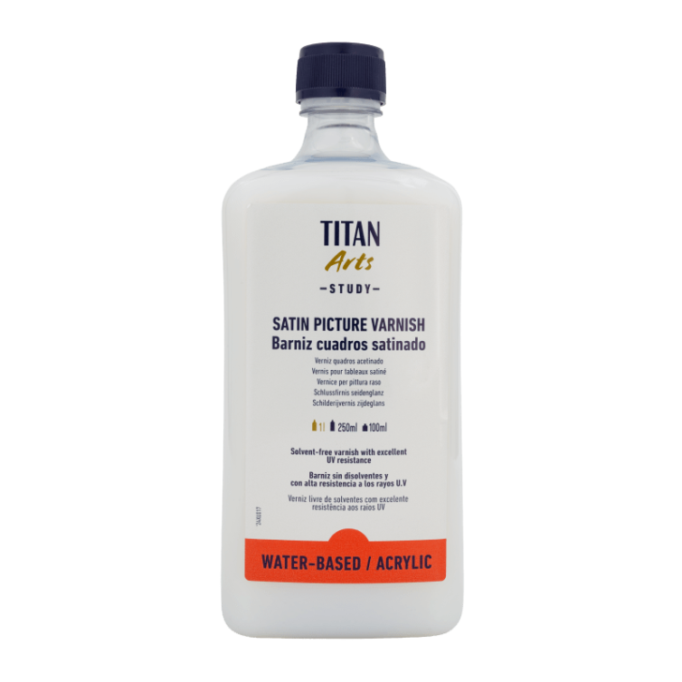 Barniz Cuadros Satinado al agua Study Titan 1 litro Art.-Nr. 191001701