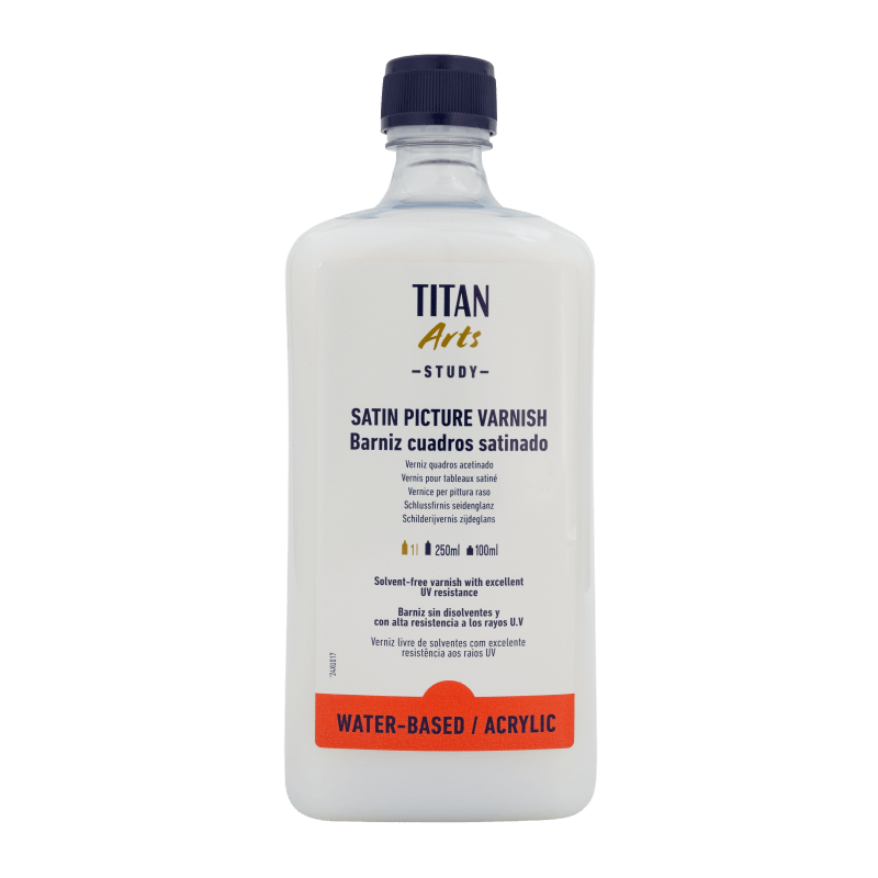barniz cuadros satinado al agua study titan 1 litro art. nr. 191001701