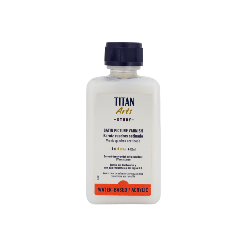 barniz cuadros satinado al agua study titan 250 ml art. nr. 191001714