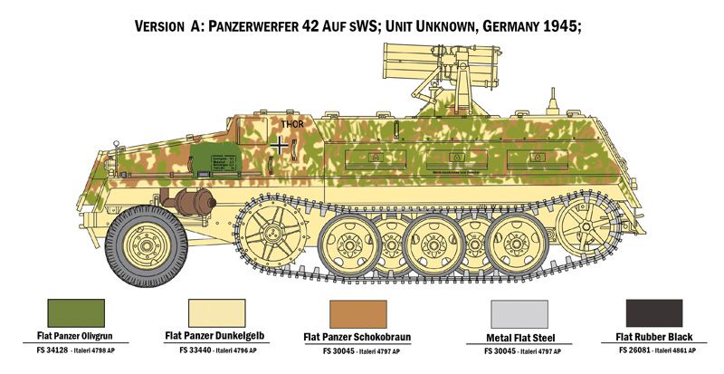 1:35 panzerwerfer 42 de 15 cm en sws art. nr. 6562