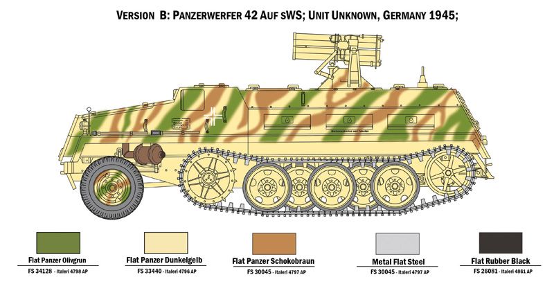 1:35 panzerwerfer 42 de 15 cm en sws art. nr. 6562