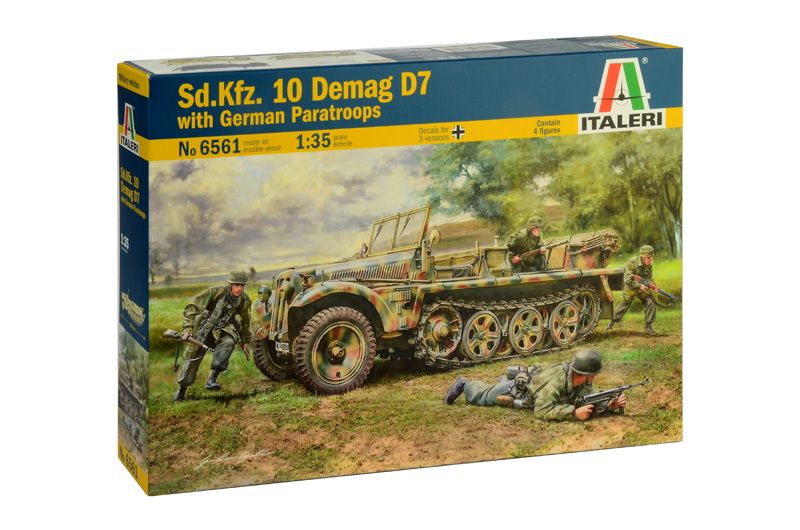 1:35 sd.kfz. 10 demag d7 con paracaidistas alemanes art. nr. 6561