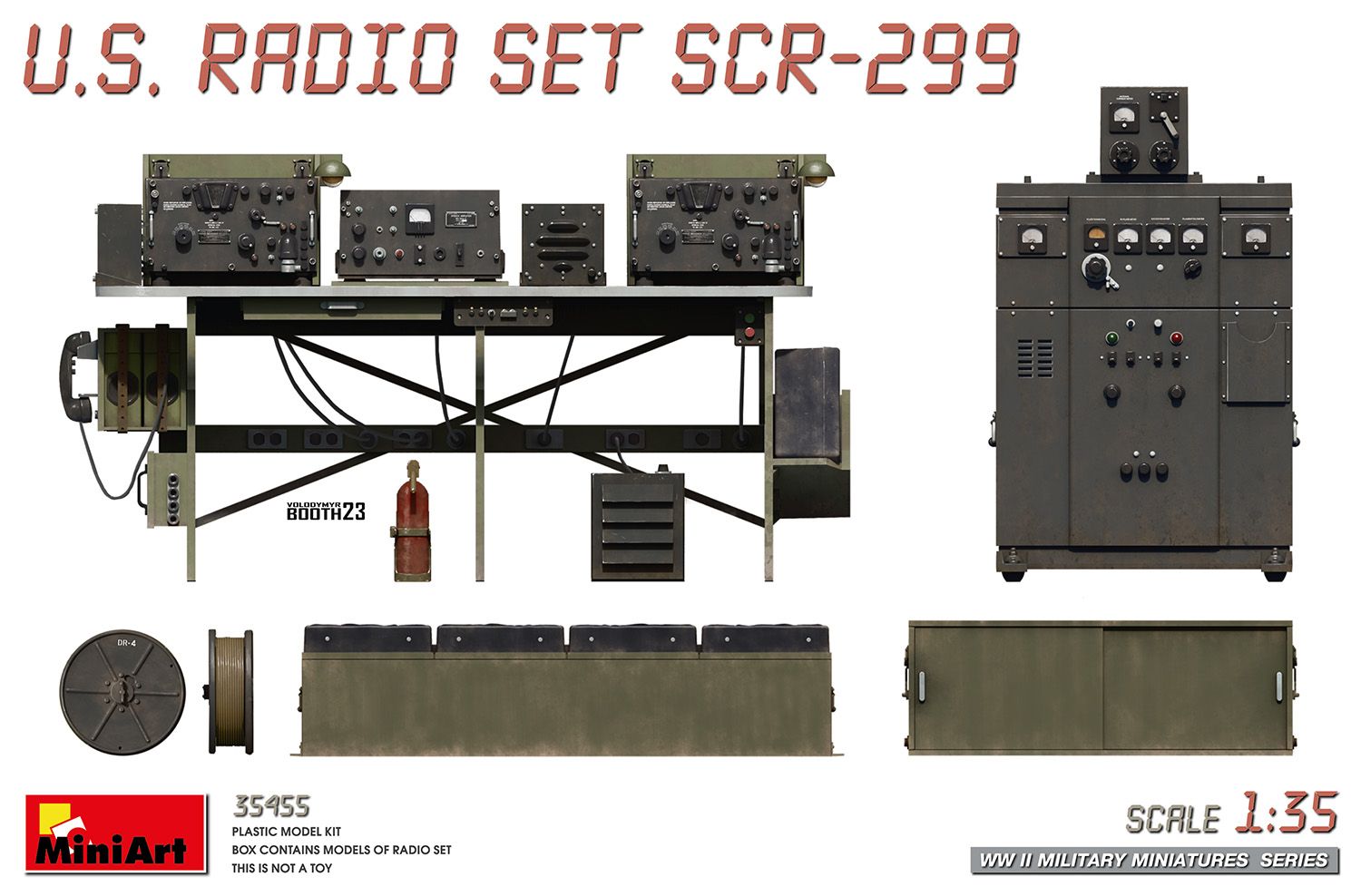 1:35 u.s. radio set scr 299 art. nr. 35455