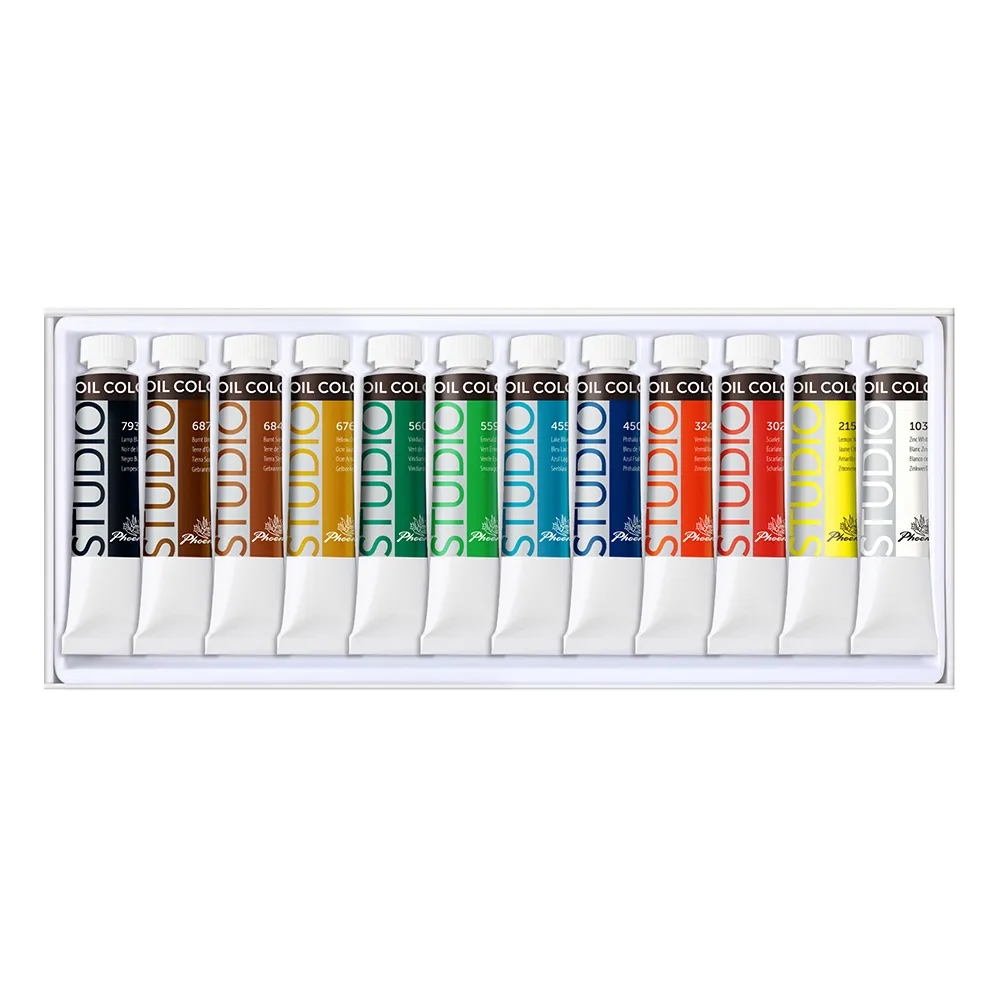 set Óleo 12 colores art. nr. po1212s