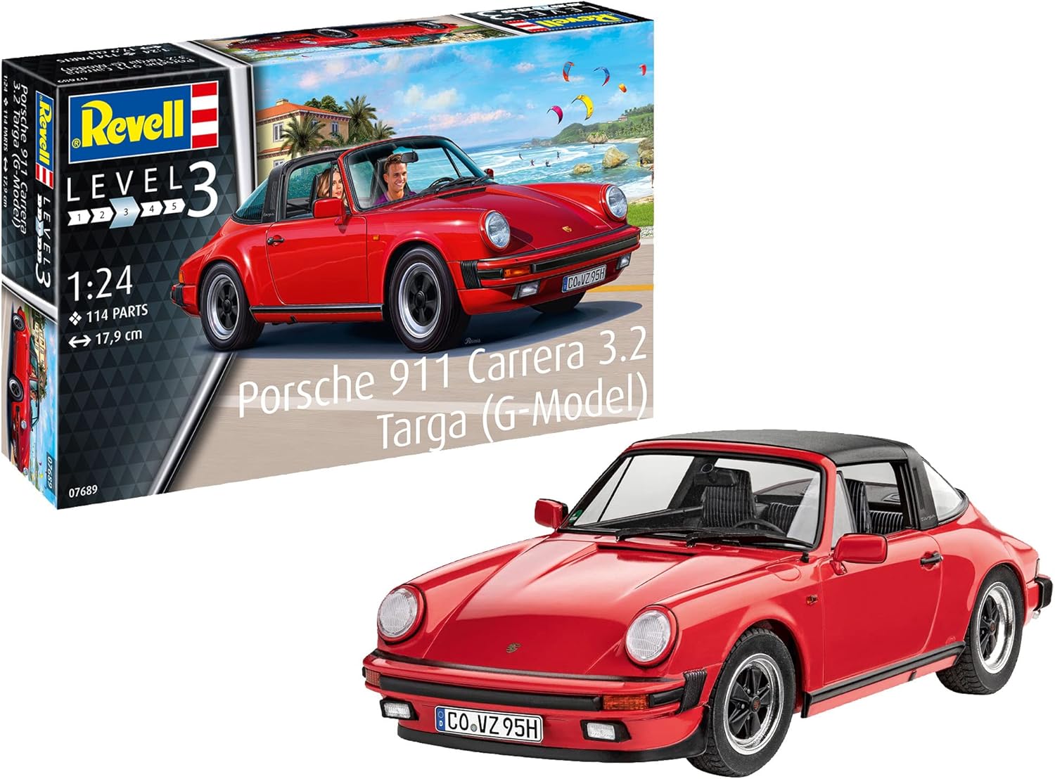 1:24 porsche 911 carrera 3.2 targa (g model) art. nr. 07689