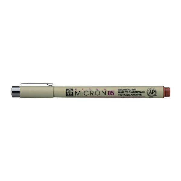 sakura pigma micron 05 – 0.45 mm marrón art. nr. xsdk0512