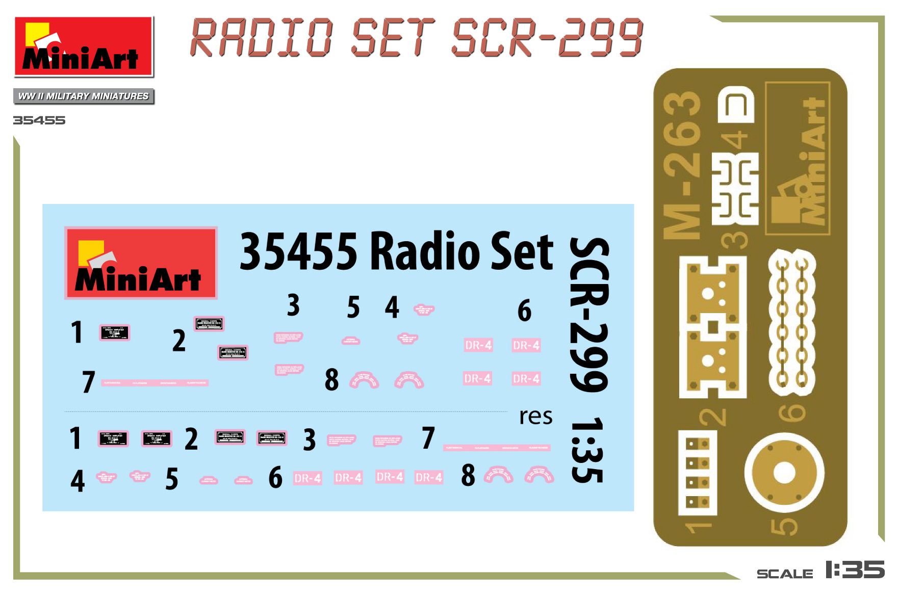 1:35 u.s. radio set scr 299 art. nr. 35455