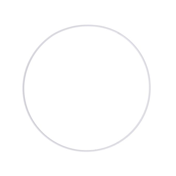 aro metálico lacado blanco 30 cm Ø art. nr. 25054