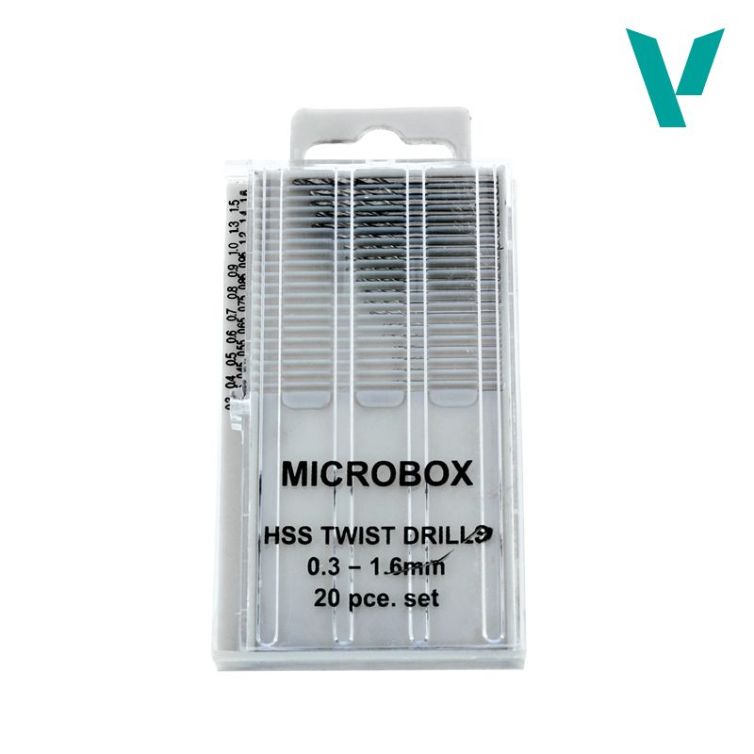 Set de 20 brocas, 0.3-1.6 mm Art.-Nr. T01001