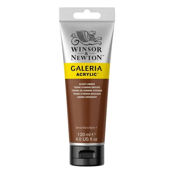 acrílico winsor & newton galería 120ml 76 tierra sombra tostada art. nr. 2131076