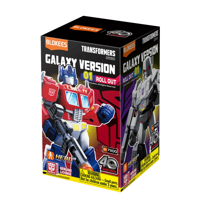 caja sorpresa figura blokees transformers galaxy version 01 roll out art. nr. 71100