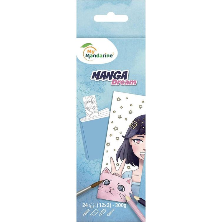 Cuaderno Marcapáginas para Colorear Clairefontaine – Manga Dream Art.-Nr. GY178C