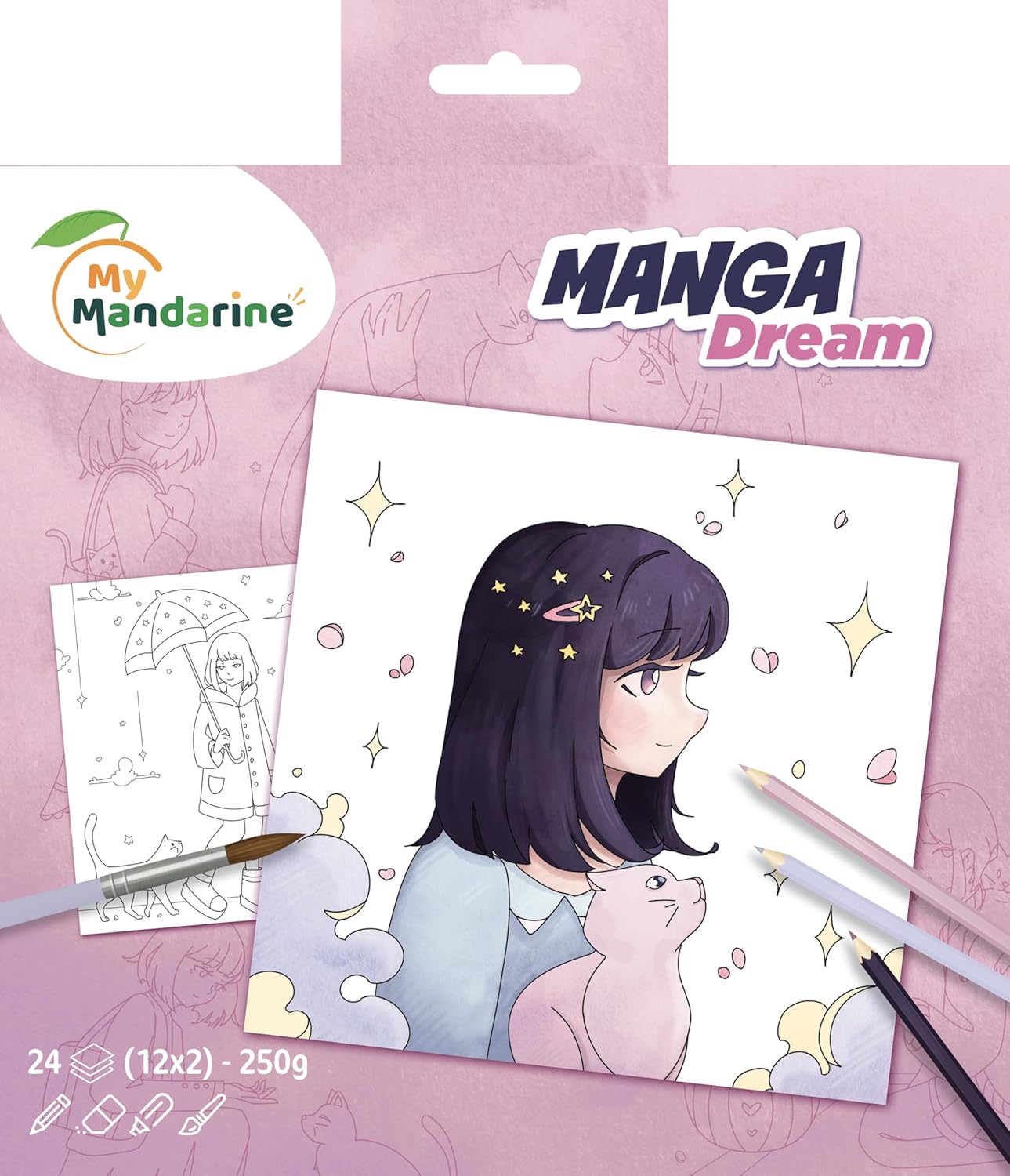 cuaderno para colorear clairefontaine – manga dream art. nr. gy179c