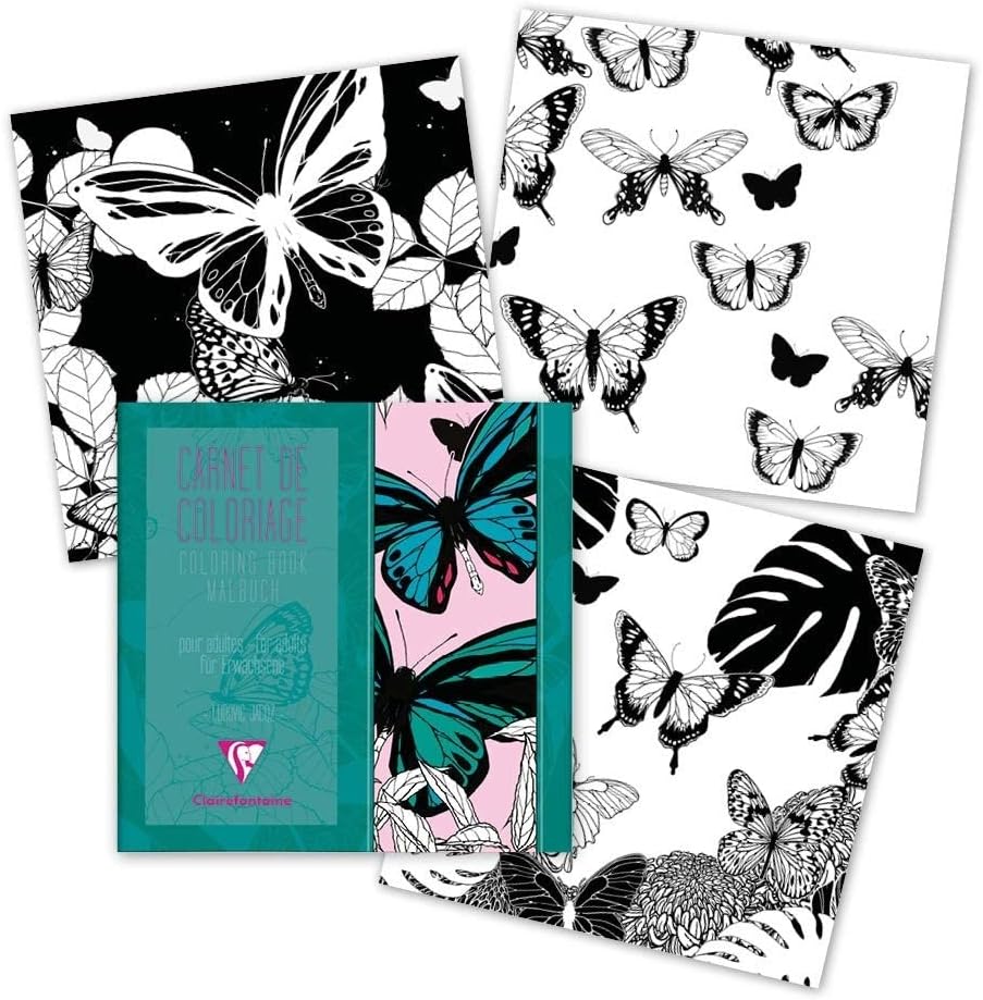 cuaderno para colorear clairefontaine – mariposas art. nr. 97507c