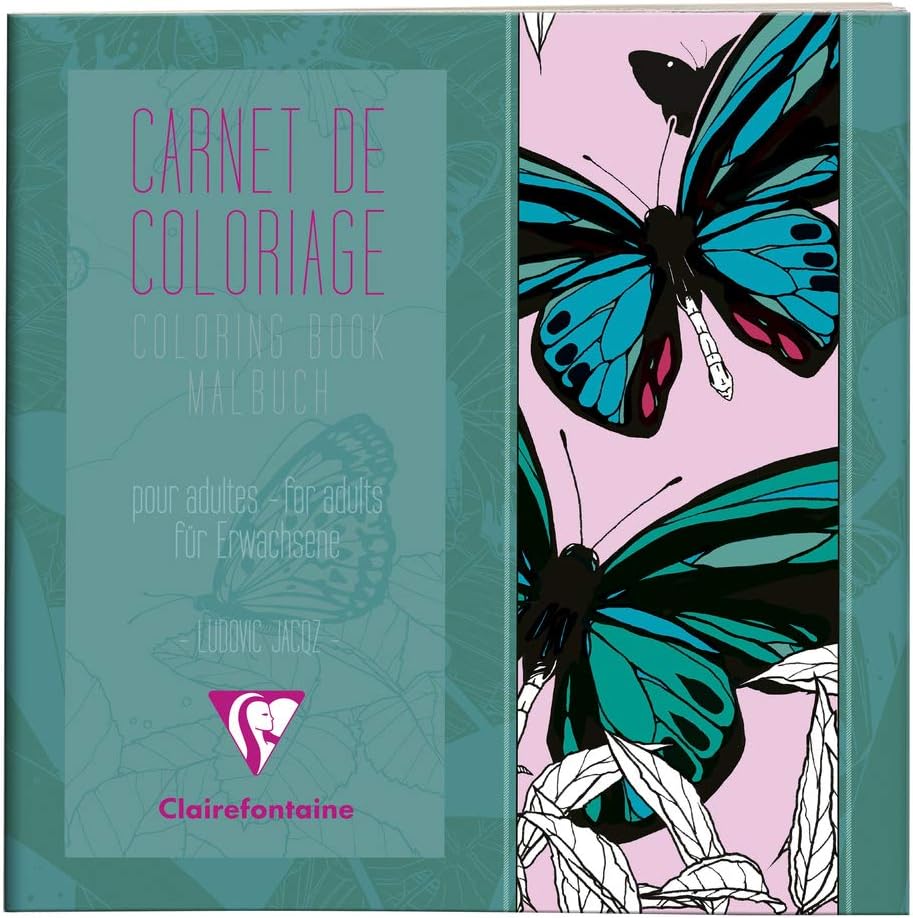 cuaderno para colorear clairefontaine – mariposas art. nr. 97507c
