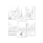 cuaderno para colorear clairefontaine odelia ciudades art. nr. 95742c