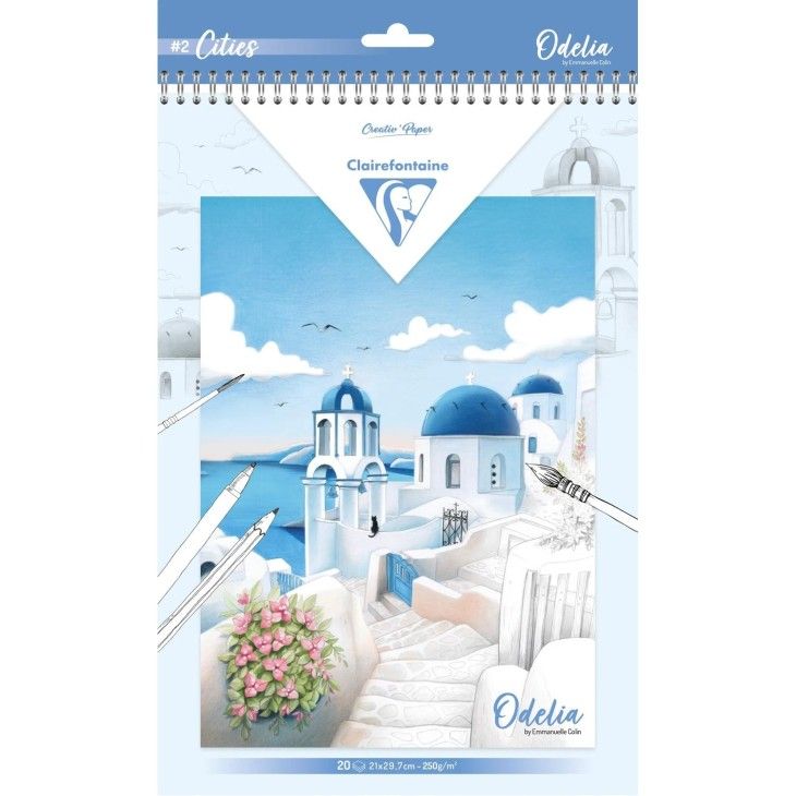 Cuaderno para Colorear Clairefontaine Odelia – Ciudades Art.-Nr. 95742C