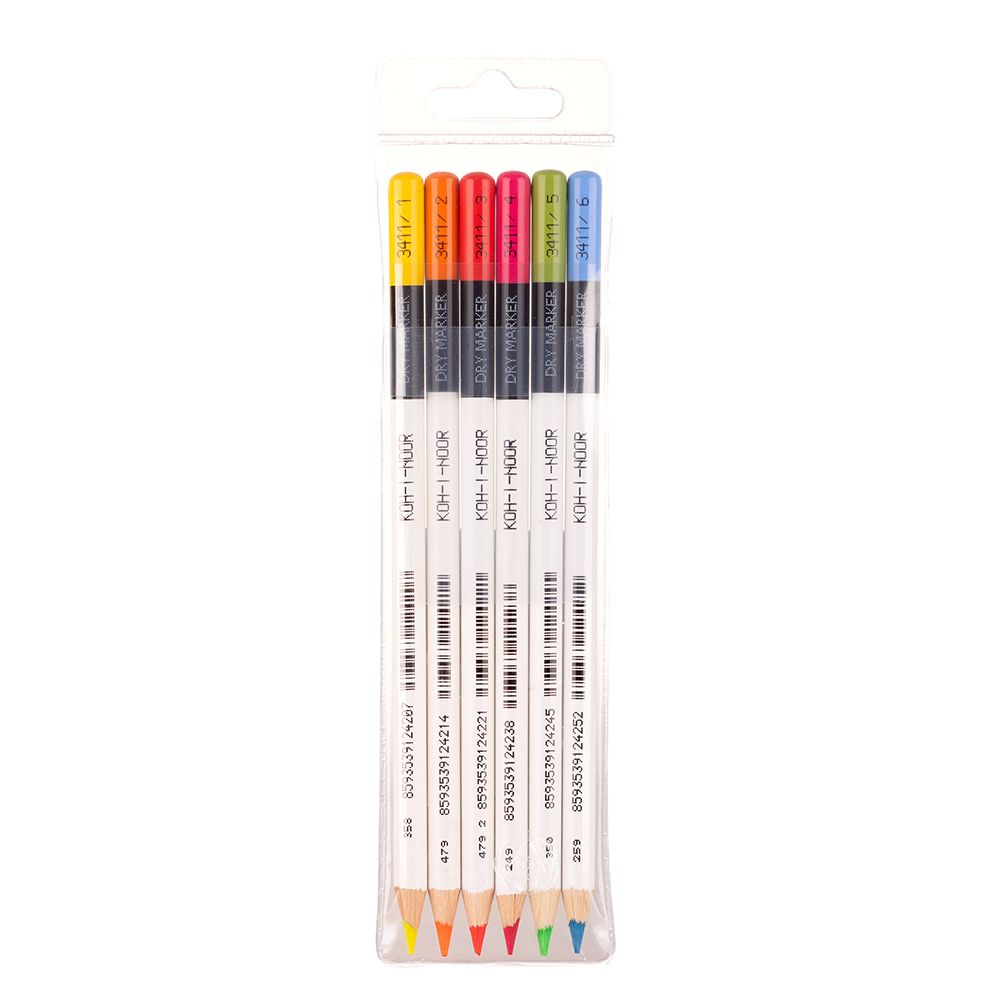 set de 6 lápices fluorescentes koh i noor art. nr. 3415006001te
