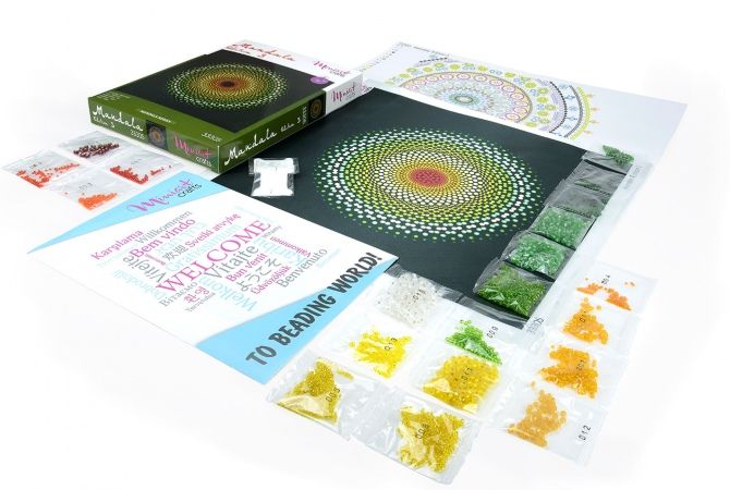set para bordar con abalorios mandala 5 art. nr. 33305