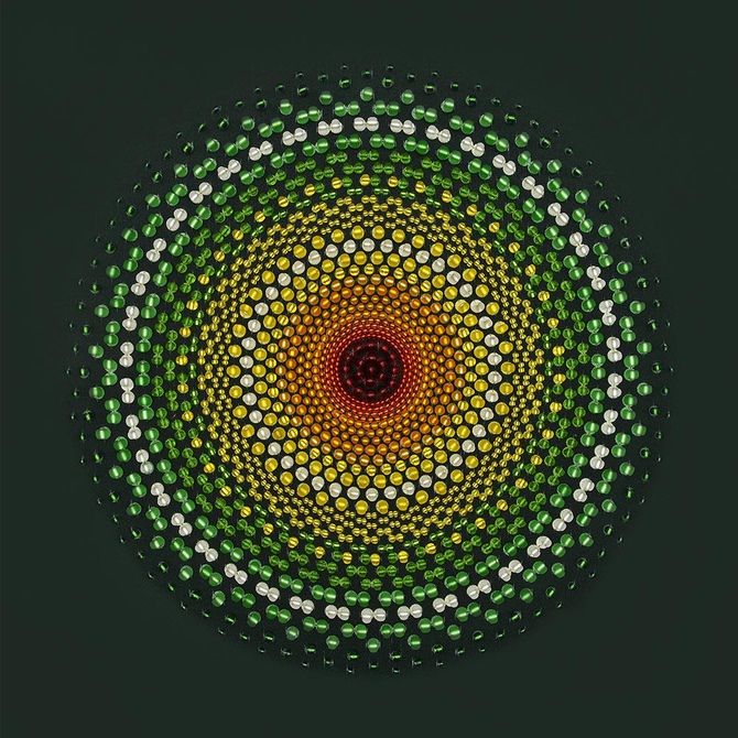 Set para bordar con abalorios – Mandala 5 Art.-Nr. 33305
