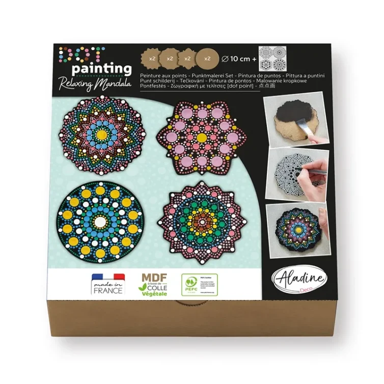 Set Decoración de Puntos Mandala Aladine Art.-Nr. 85496