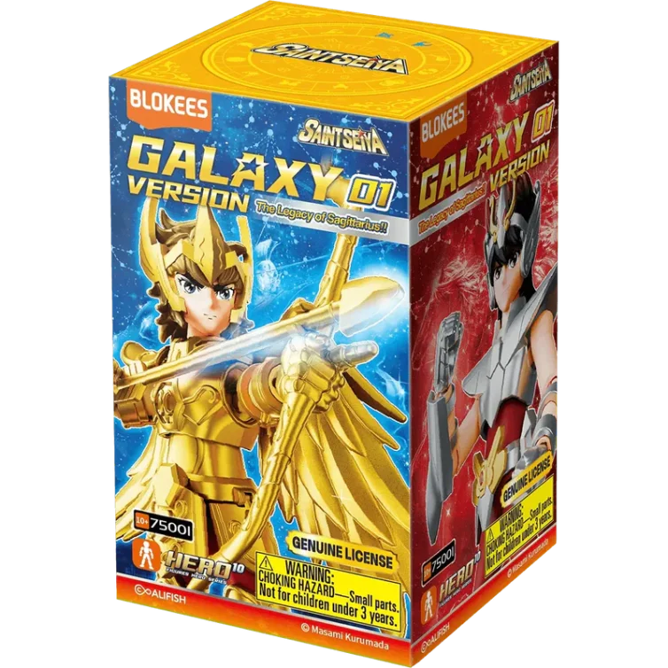Caja Sorpresa Figura Blokees Saint Seiya Galaxy Version 01 The Legacy of Sagittarius Art.-Nr. 75001