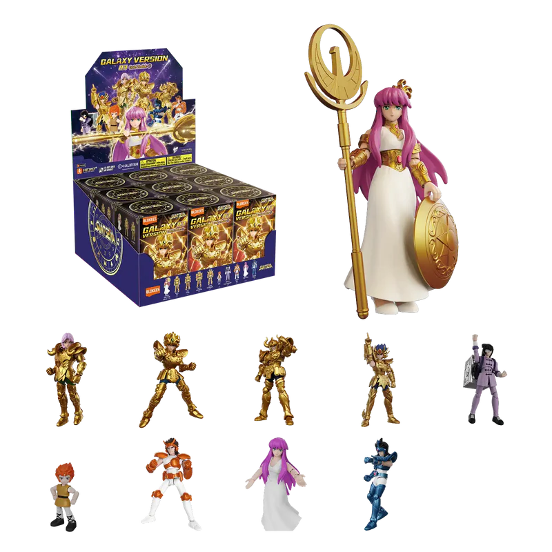 caja sorpresa figura blokees saint seiya galaxy version 03 gold zodiac art. nr. 75033