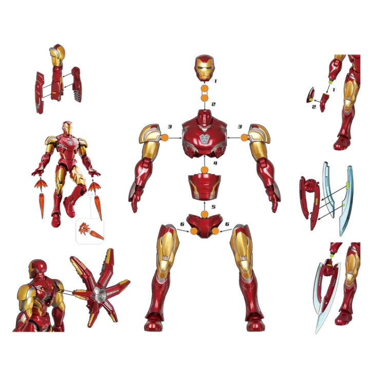 Figura Champion Class Blokees Marvel Infinity Saga: Iron Man MK85 Art.-Nr. 73920