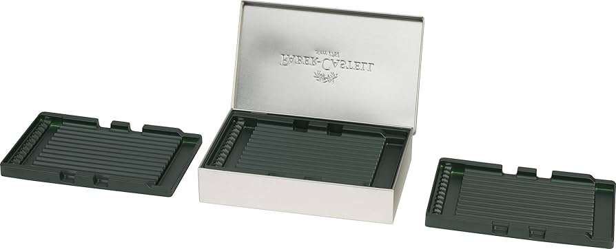 estuche de metal para 36 piezas faber castell art. nr. 180011