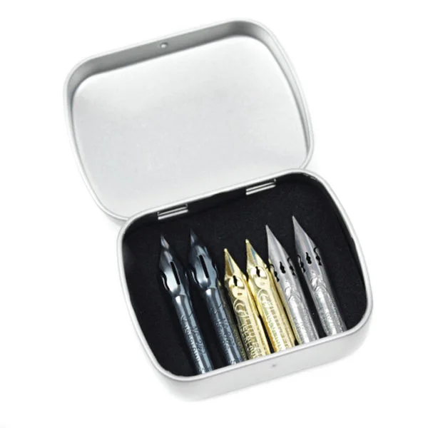 Caja de 6 plumillas metálicas Brause para escritura  Art.-Nr. 21002B